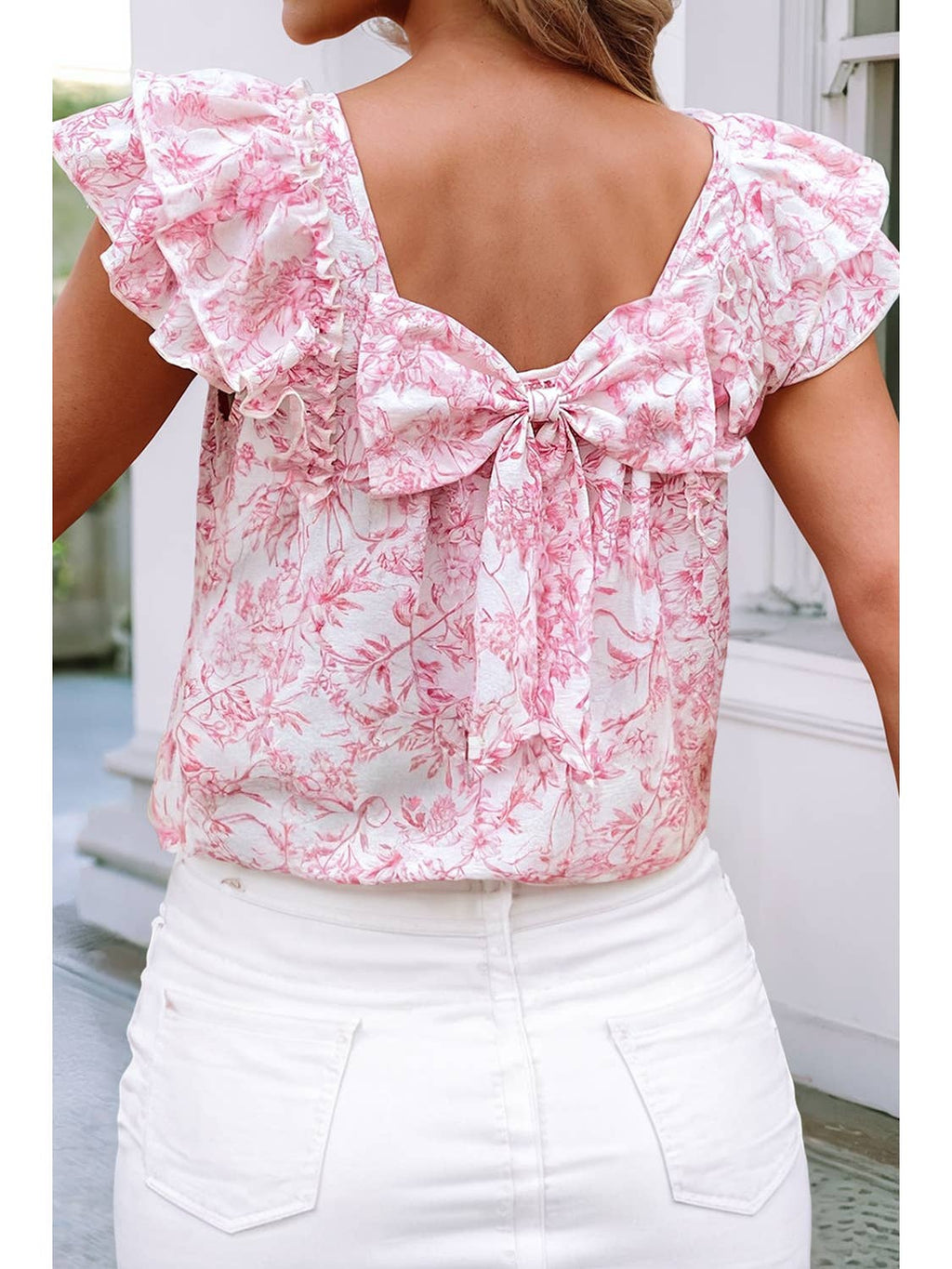 Floral Bow Blouse