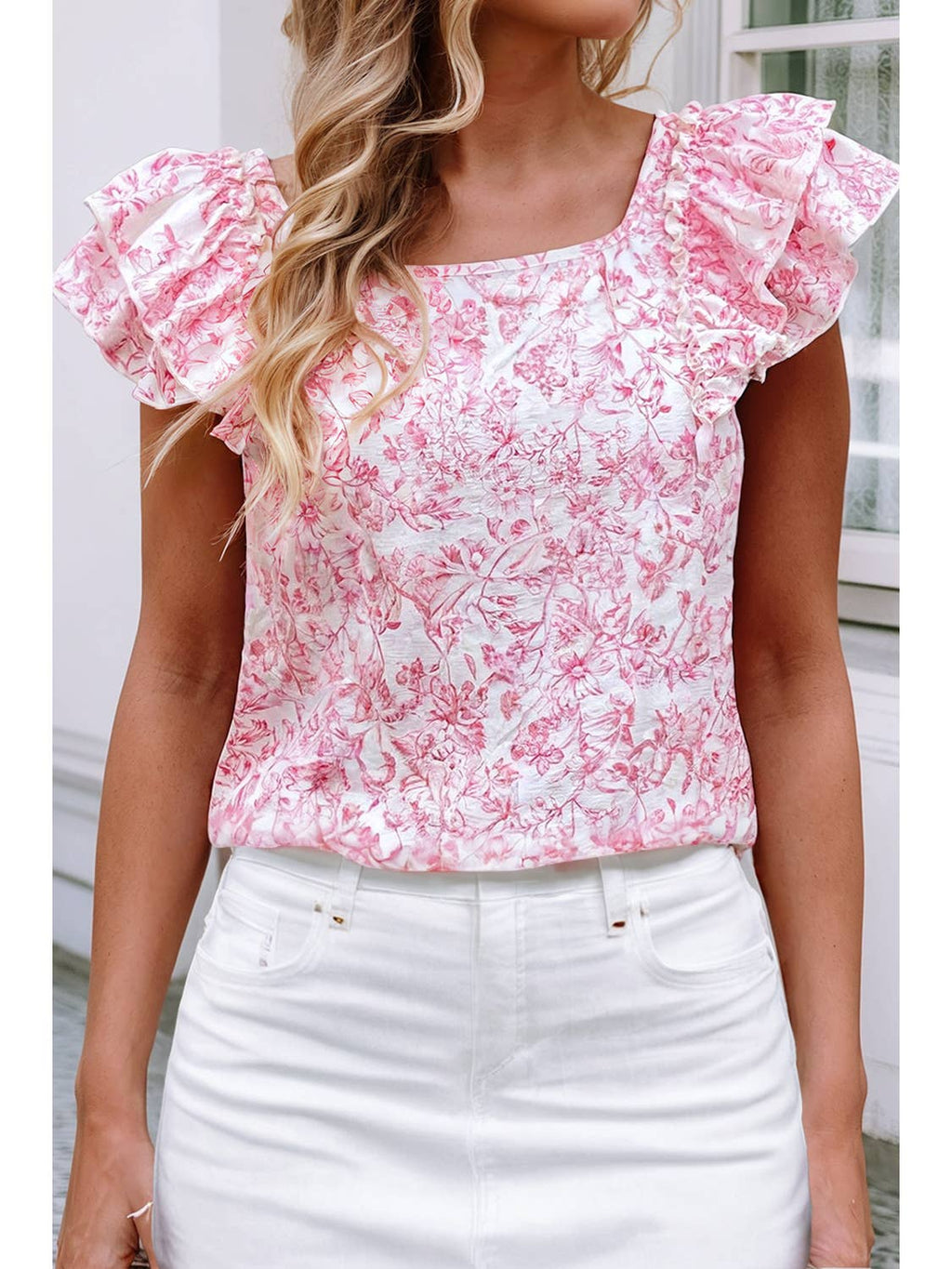 Floral Bow Blouse